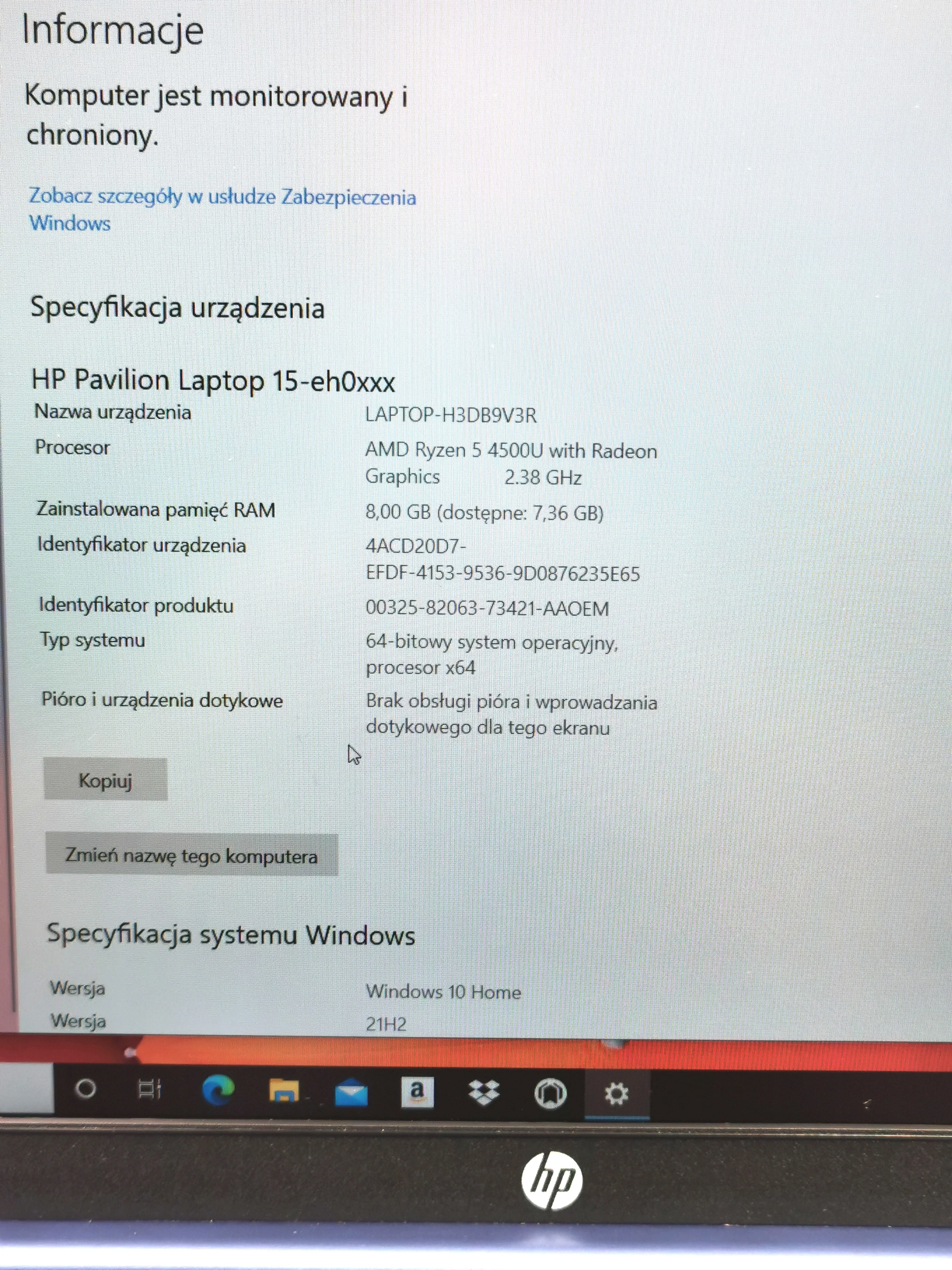 laptop-hp-pavilion-15-eh0033nw-stan-uzywany