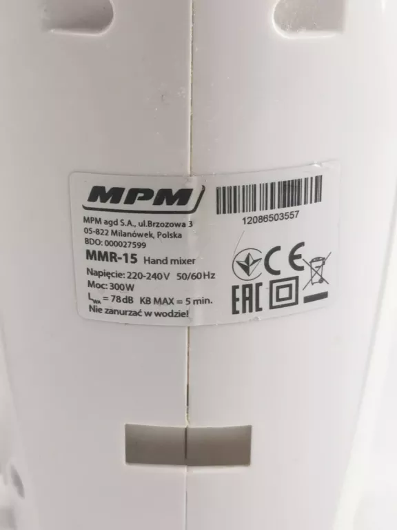 MIKSER MPM MMP-15 KOMPLET