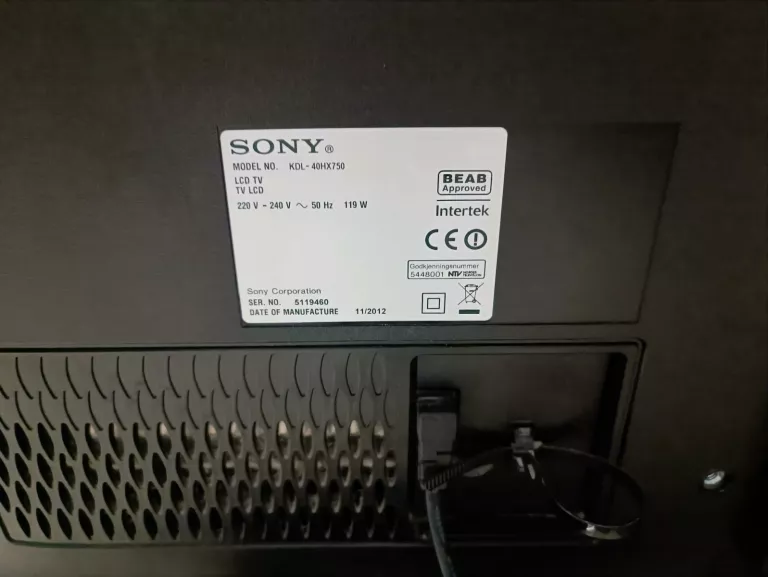 TELEWIZOR SONY BRAVIA KDL-40HX750 40''