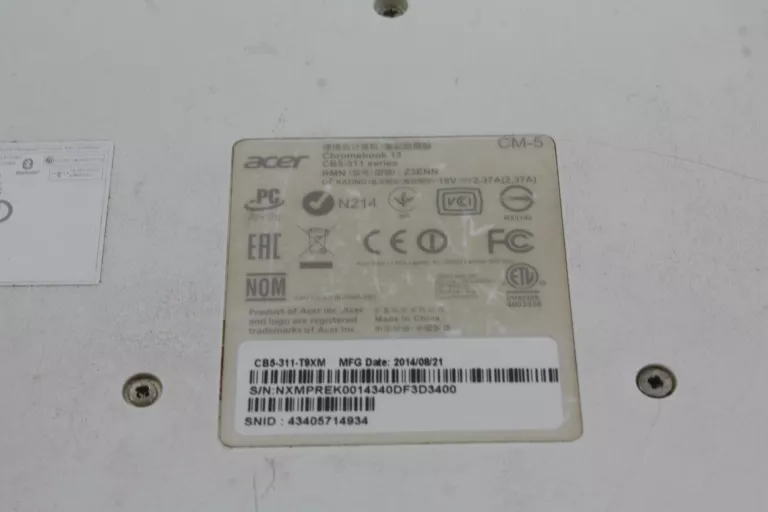 LAPTOP ACER CB5-311 CHROMEBOOK 4X 2.1GHZ 4GB 32GB
