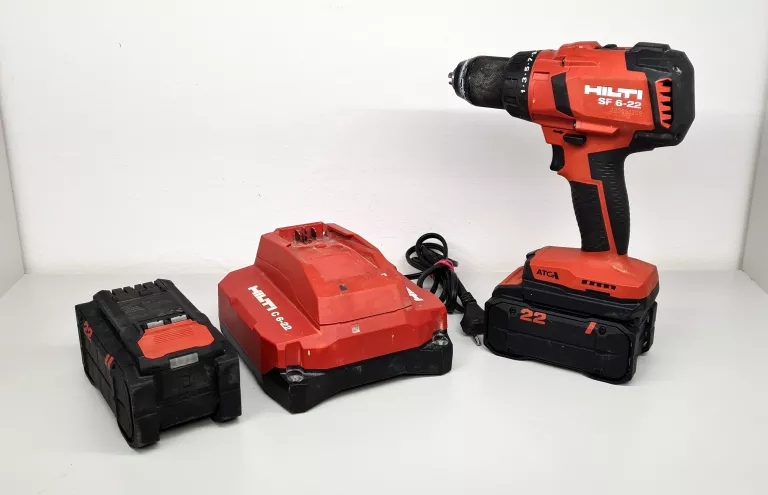 WIERTARKO-WKRETARKA HILTI SF 6-22 2X AKU+ŁADOWARKA