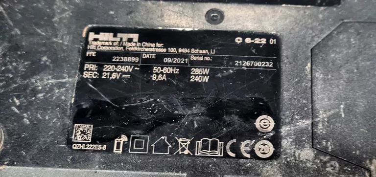WIERTARKO-WKRETARKA HILTI SF 6-22 2X AKU+ŁADOWARKA