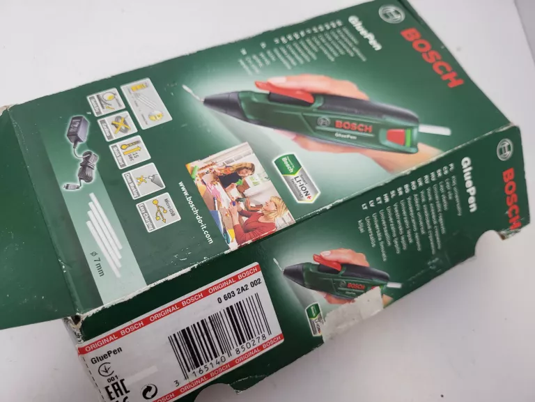 BOSCH GLUE PEN AKUMULATOROWY PISTOLET KLEJ +WKŁAD