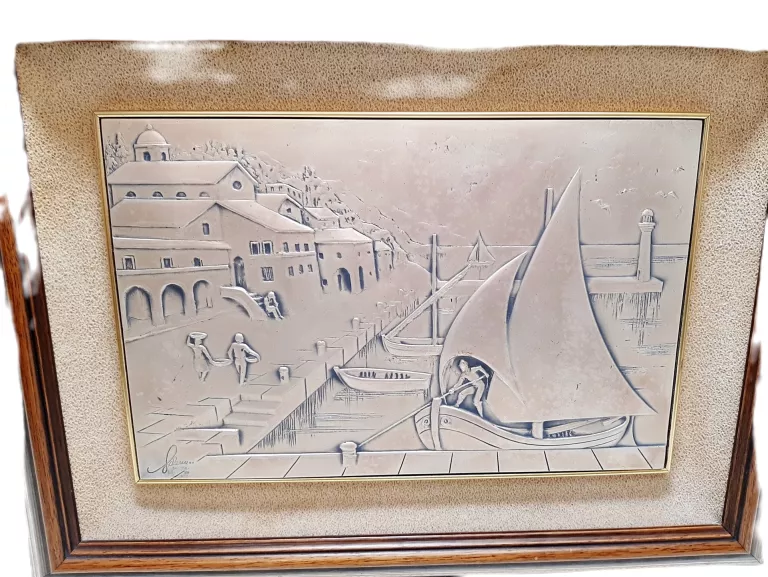 posrebrzana-plaskorzezba-alliani-996-40x50-stan-nie-wymaga-renowacji