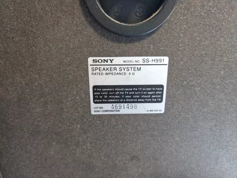 GŁOŚNIK SONY SS-H991 CENA/SZT