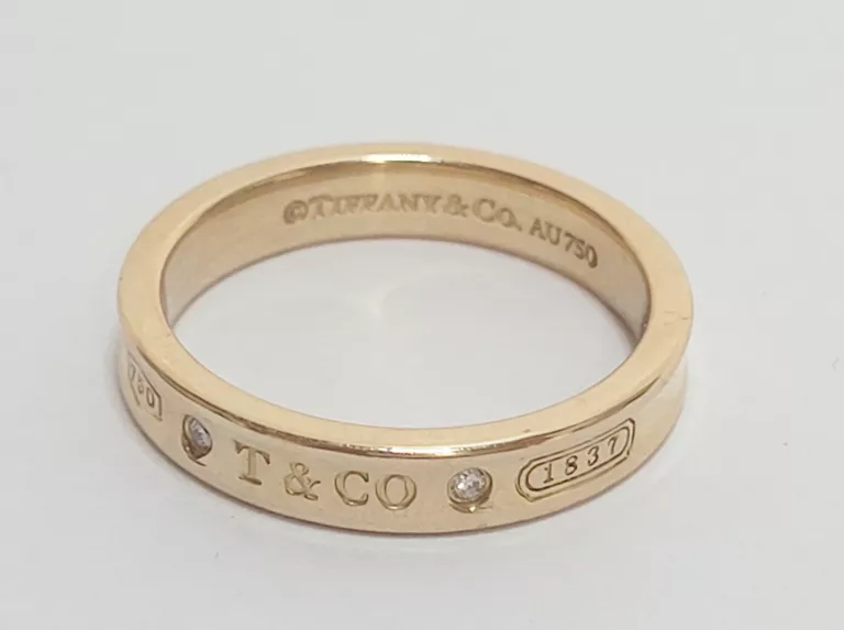 PIERŚCIONEK TIFFANY 1837, ZŁOTO 750, R.20