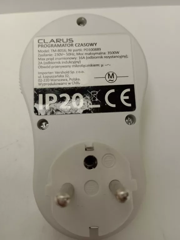CLARUS PROGRAMATOR CZASOWY