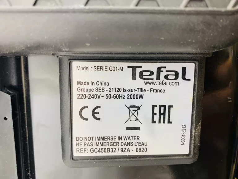 GRILL ELEKTRYCZNY TEFAL GC450B32 SUPERGRILL