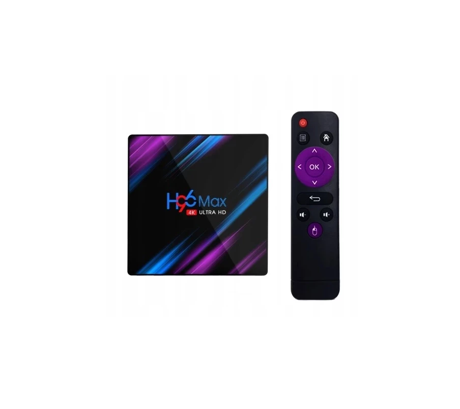 TV BOX H96 MAX 4K ULTRA HD SUPER STAN Urządzenia Loombard.pl