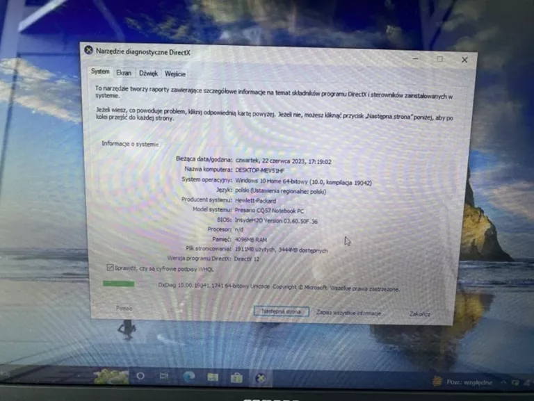 LAPTOP COMPAQ PRESARIO CQ57