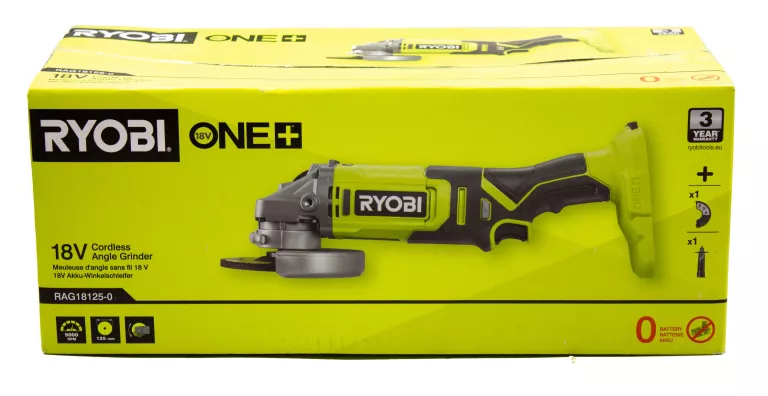 SZLIFIERKA KĄTOWA RYOBI ONE+ RAG18125-0 18V 125MM