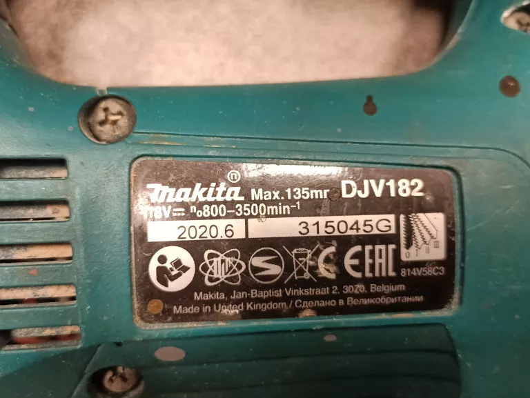 WYRZYNARKA AKUM. MAKITA DJV182 + 2BAT 3AH ŁADOW