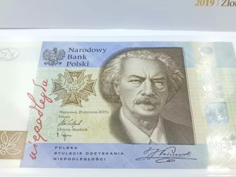 BANKNOT 19 ZŁ 100-LECIE POWSTANIA PWPW