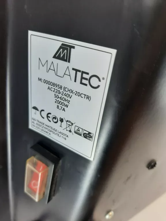 GRZEJNIK SZKLANY PANELOWY KONWEKTOROWY 2000W TIMER