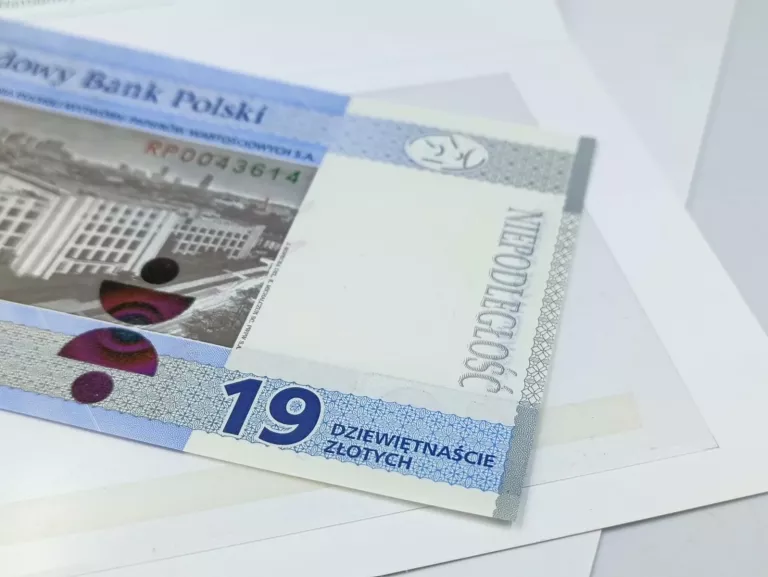 BANKNOT 19 ZŁ 100-LECIE POWSTANIA PWPW