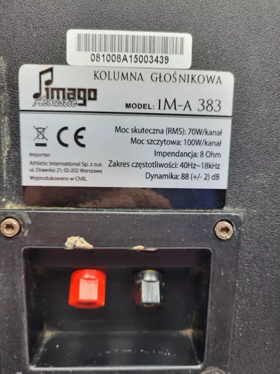 KOLUMNY GŁOŚNIKOWE IMAGO IM-A 383