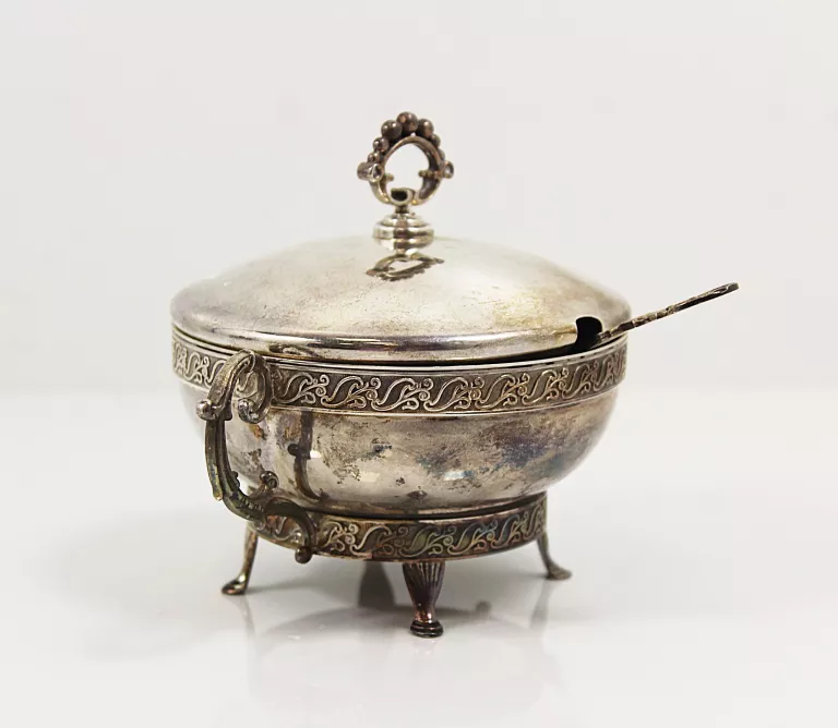 srebrna-cukiernica-z-lyzeczka-proba-925-25046g-marszalkowska-60-warszawa