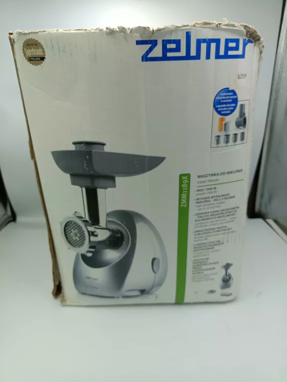 MASZYNKA DO MIĘSA ZELMER ZMM1189X Z SZATKOWNICĄ