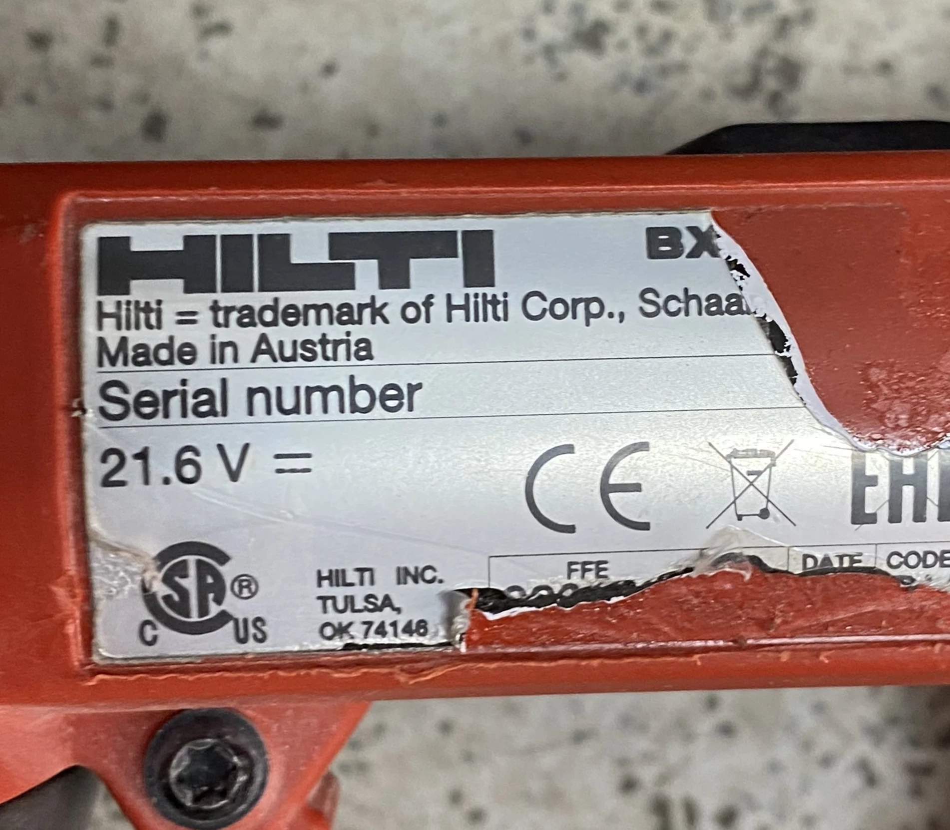 osadzak-hilti-bx3-marka-inna
