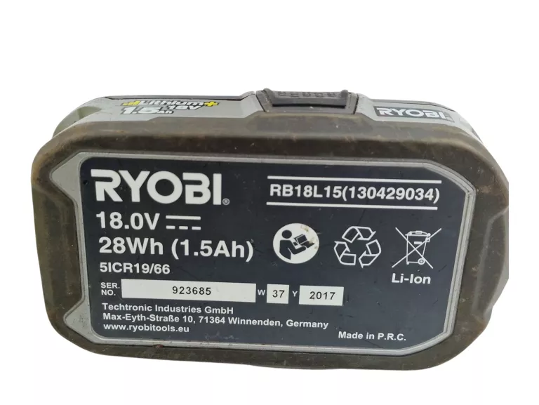 WKRĘTARKA RYOBI RCD1802 18V 2XAKU + ŁAD + TORBA!