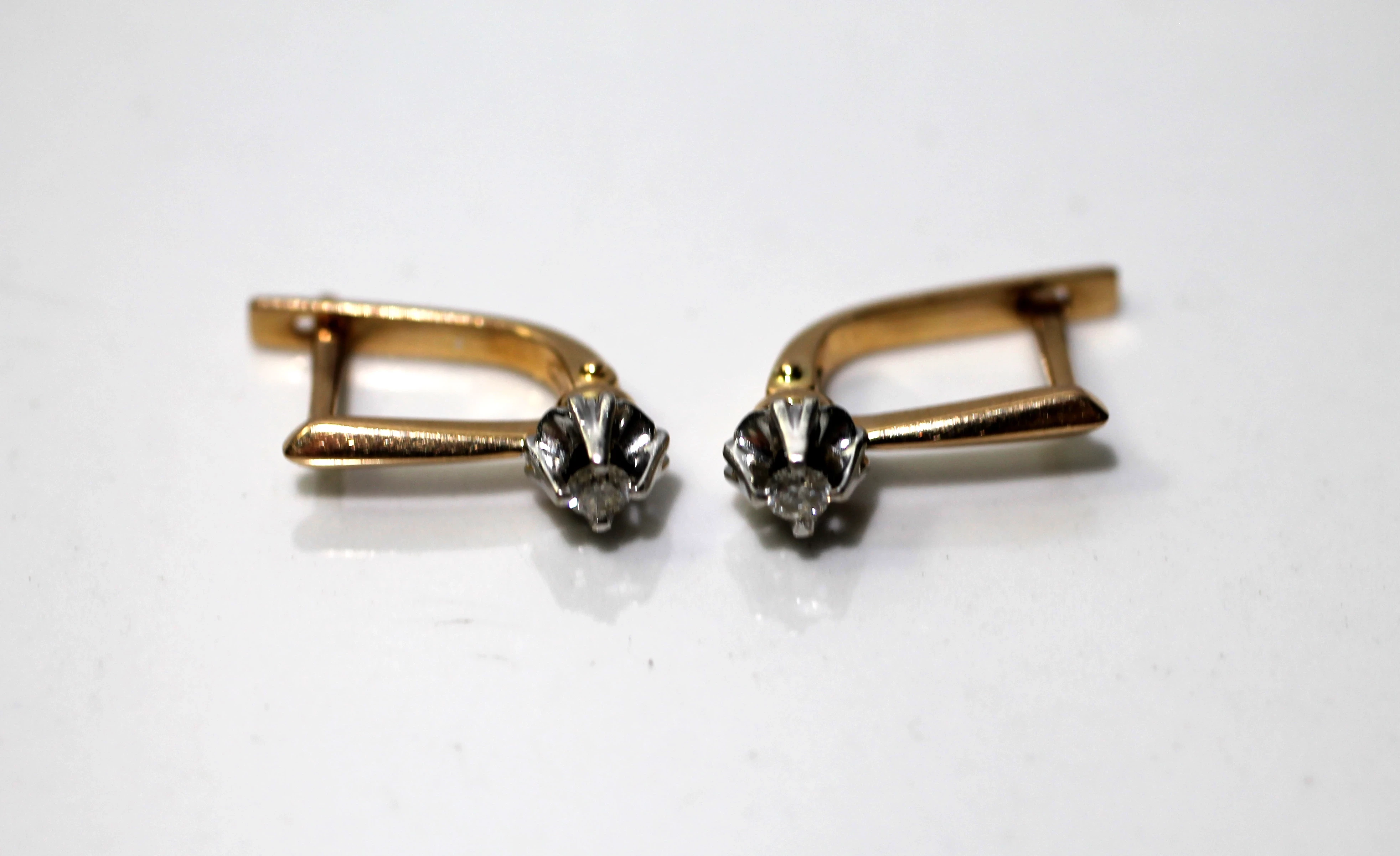 zlote-kolczyki-z-diamentami-brylanty-016ct-345g-585-certyfikat-stan-uzywany