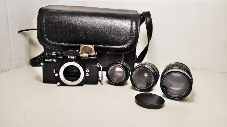 APARAT PORST COMPACT REFLEX S + 3 OBIEKTYWY
