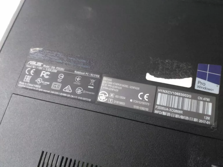 LAPTOP ASUS P2530U ( Z HASŁEM) USZK.