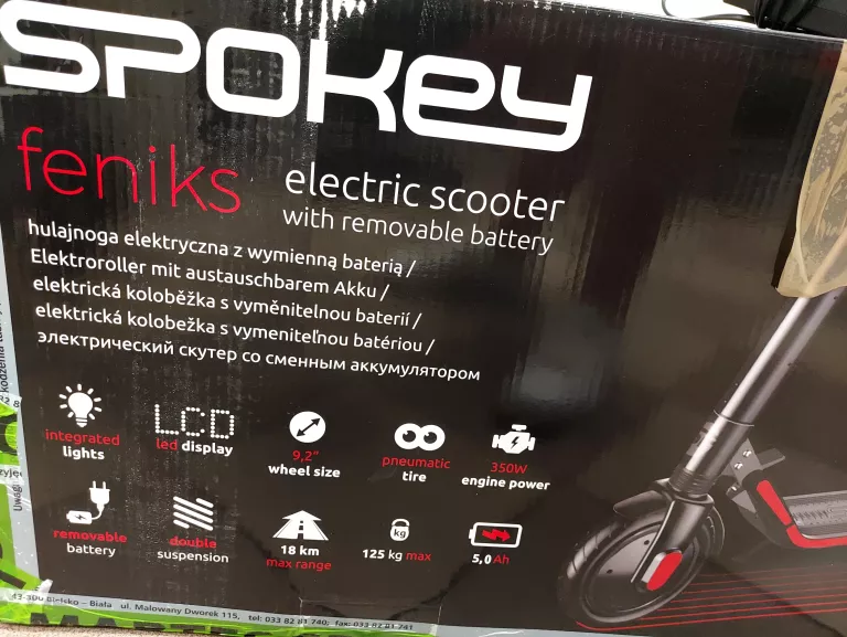 HULAJNOGA ELEKTRYCZNA SPOKEY