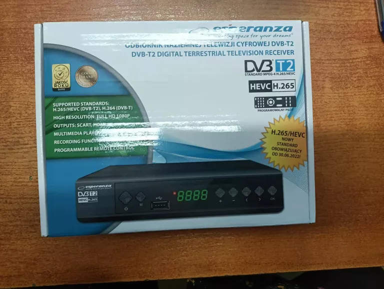 DEKODER DVB-T2 ESPERANZA EV108R KPL