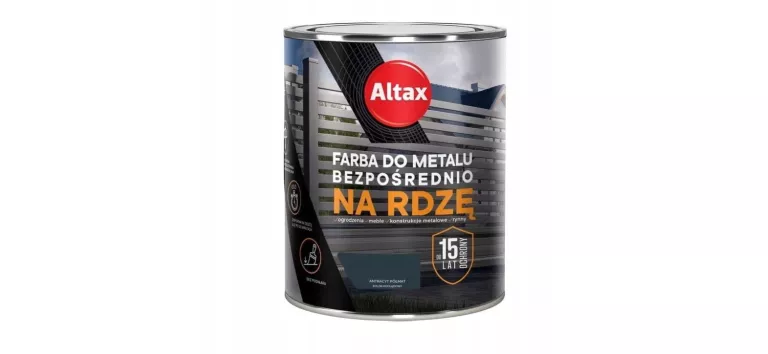 ALTAX FARBA DO METALU NA RDZĘ 0,75L ANTRACYT PÓŁM