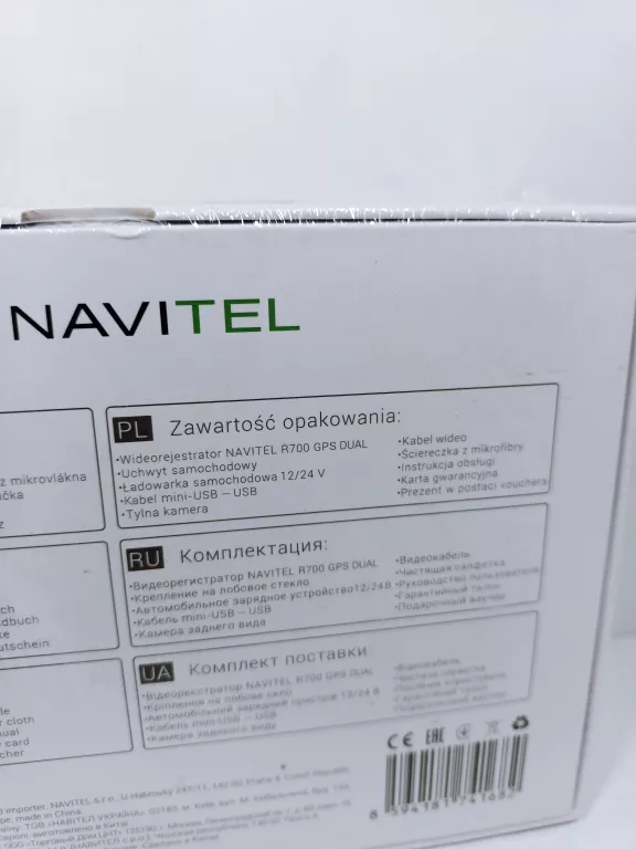NAVITEL R700 GPS REJESTRATOR JAZDY + KAMERA OUTLE