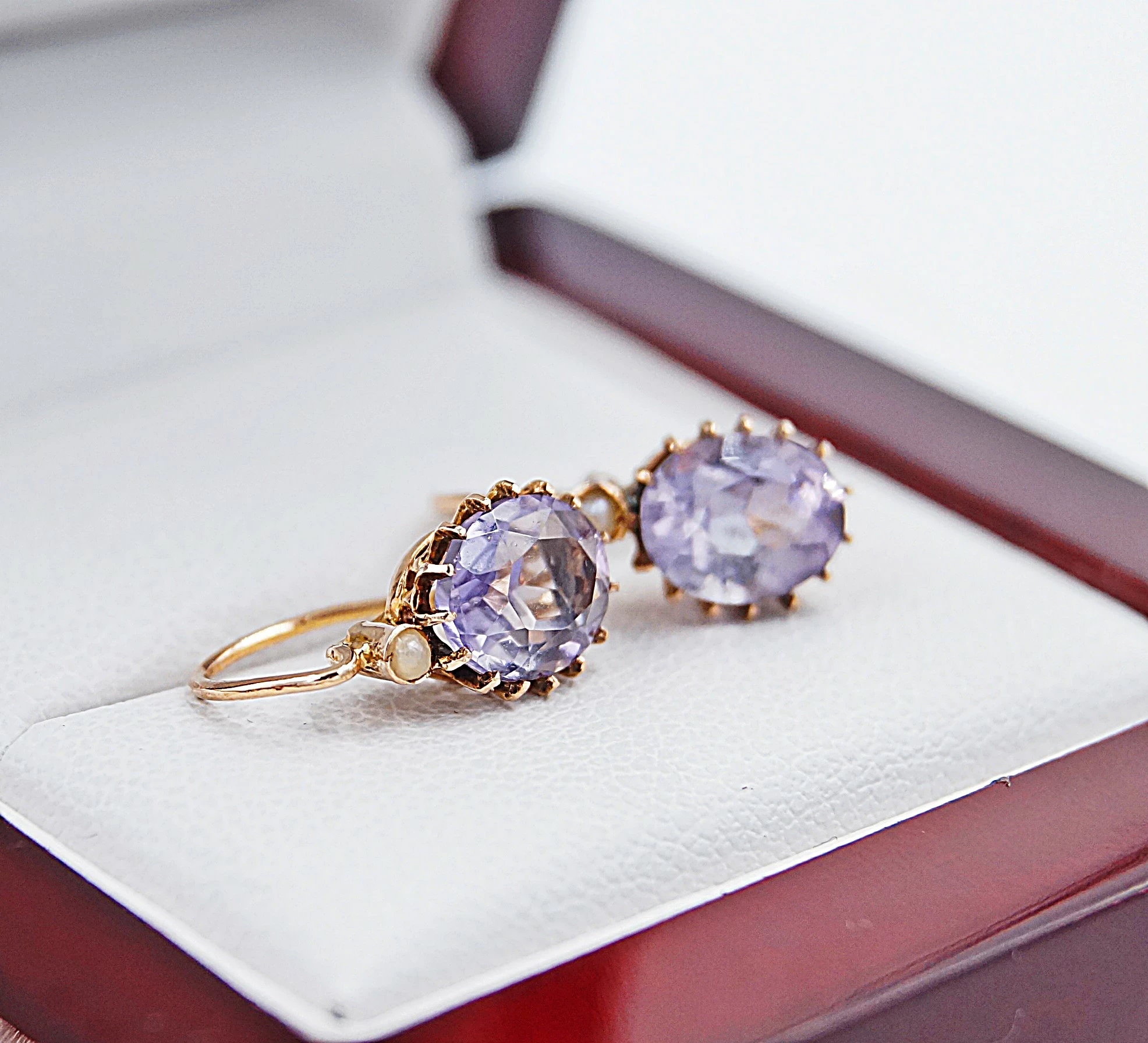 bardzo-ladne-zlote-kolczyki-z-ametystem-585w16-stan-uzywany