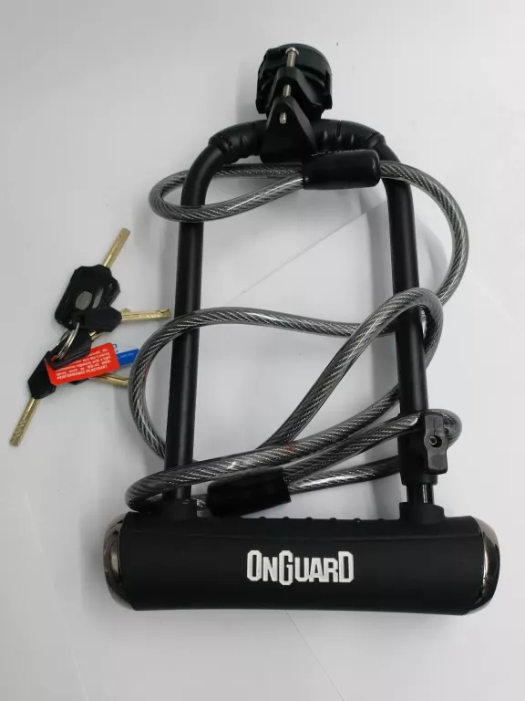 ZAPIĘCIE ROWEROWE ONGUARD U-LOCK 8005X/ZESTAW KLU