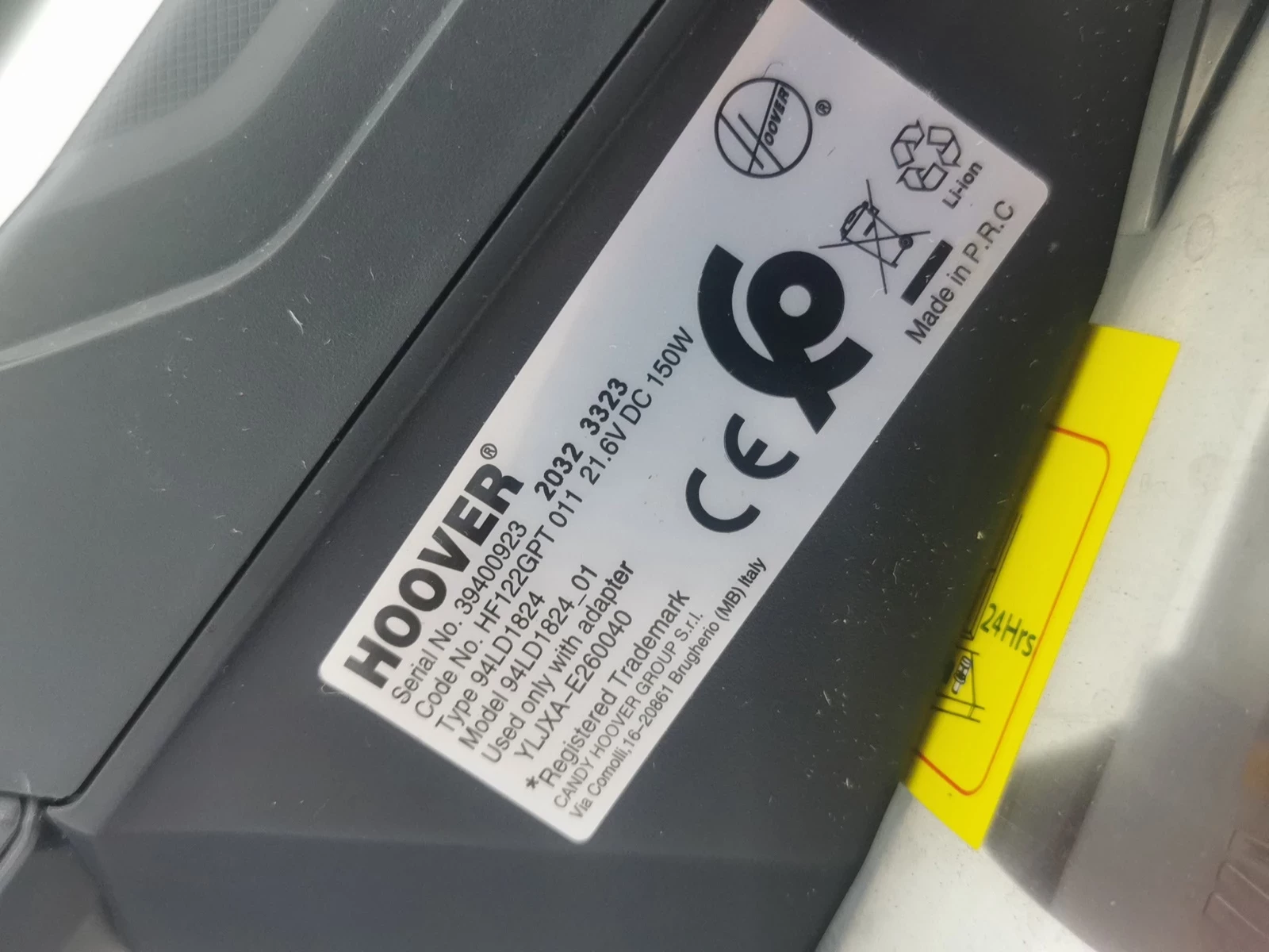 odkurzacz-pionowy-bezprzewodowy-hoover-h-free-100-ean-gtin-8016361994676