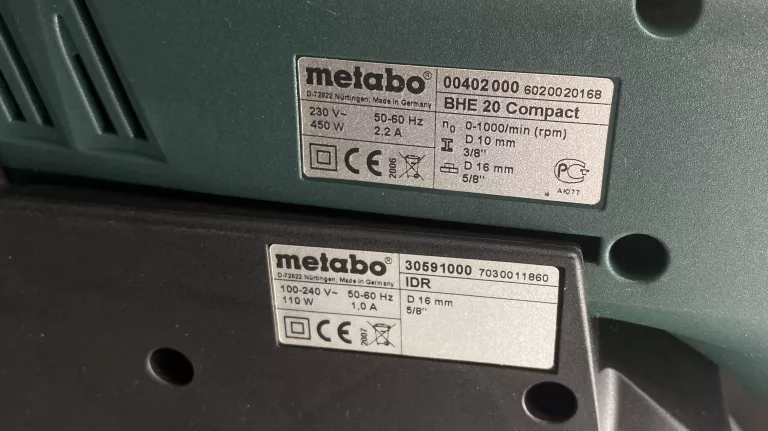 MŁOTO-WIERTARKA METABO BHE 20 IDR