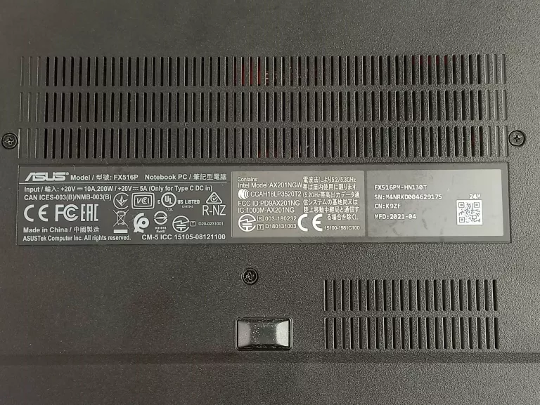 ASUS TUF DASH F15 I7-11370H RTX 3060 16/512GB SSD