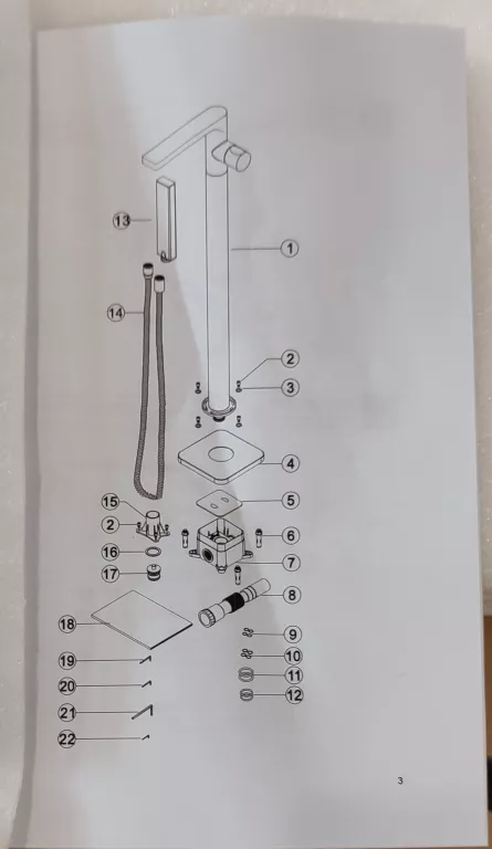 BATERIA WANNOWA WOLNOSTOJĄCA KROTOS 8055 CR