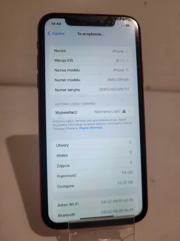TELEFON APPLE IPHONE 11 64GB CZERWONY