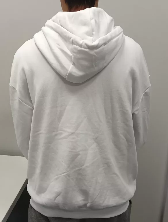 BLUZA MĘSKA - BIALA , ROZMIAR XS