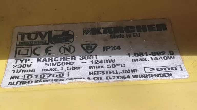 odkurzacz-pioracy-karcher-3001-przerwany-waz-marka-karcher