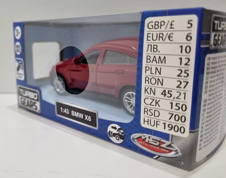 MODEL TURBO GEARS 1:43 BMW X6