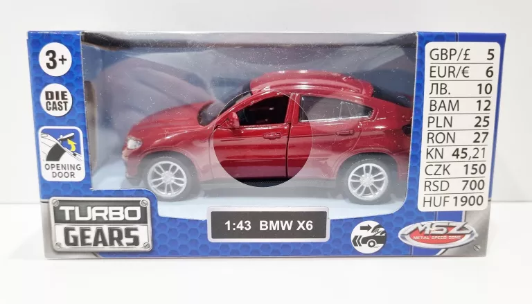 MODEL TURBO GEARS 1:43 BMW X6
