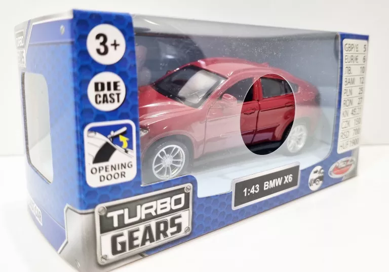 MODEL TURBO GEARS 1:43 BMW X6