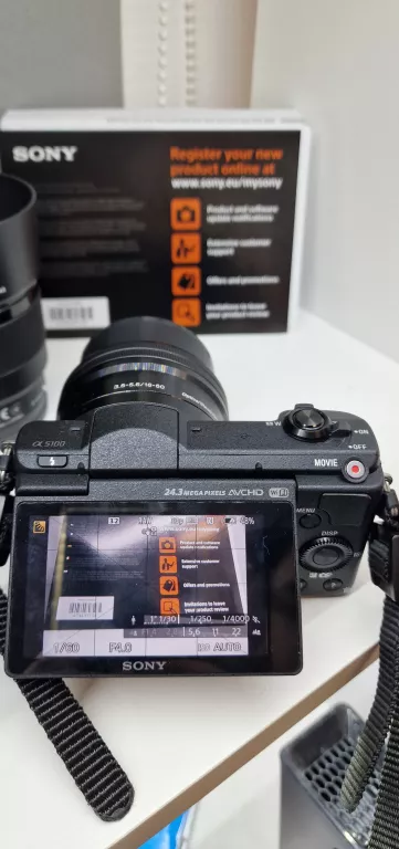 APARAT SONY A5100 + OBIEKTYW SONY FE 50MM 1,8