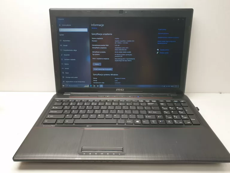 LAPTOP MSI MS-16GD I5 8GB SUPER STAN