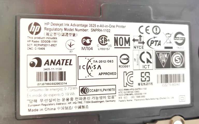 DRUKARKA SKANER HP DESKJET 3525 INK ADVANTAGE