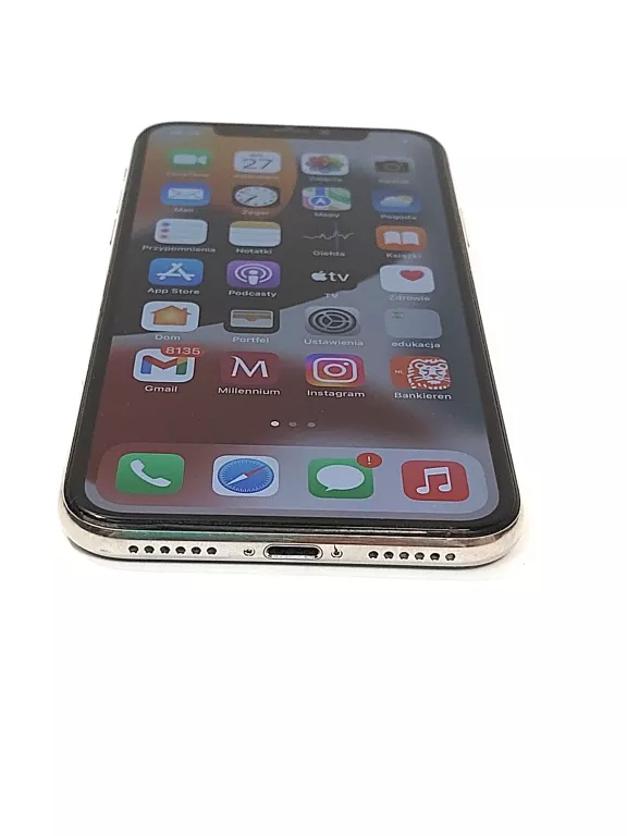 TELEFON APPLE IPHONE X 3/64GB SREBRNY BATERIA 100