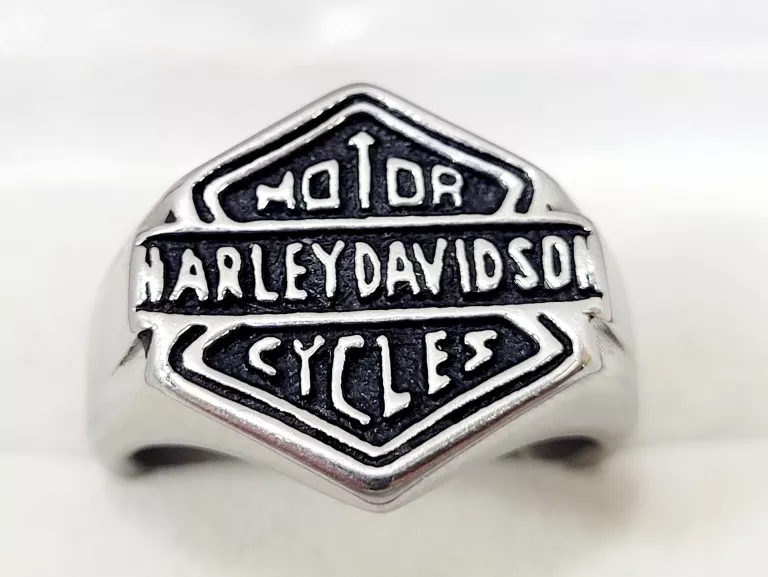 SREBNY MĘSKI SYGNET HARLEY DAVIDSON [W13,9G/P925]