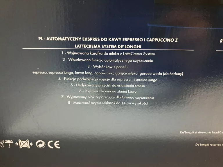 EKSPRES CIŚNIENIOWY DELONGHI ECAM 23.260