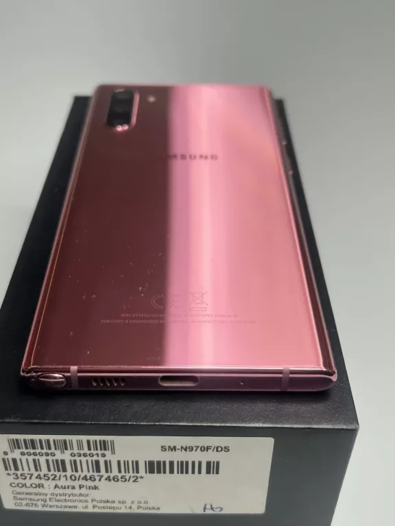 TELEFON SAMSUNG GALAXY NOTE 10 256 GB. PINK